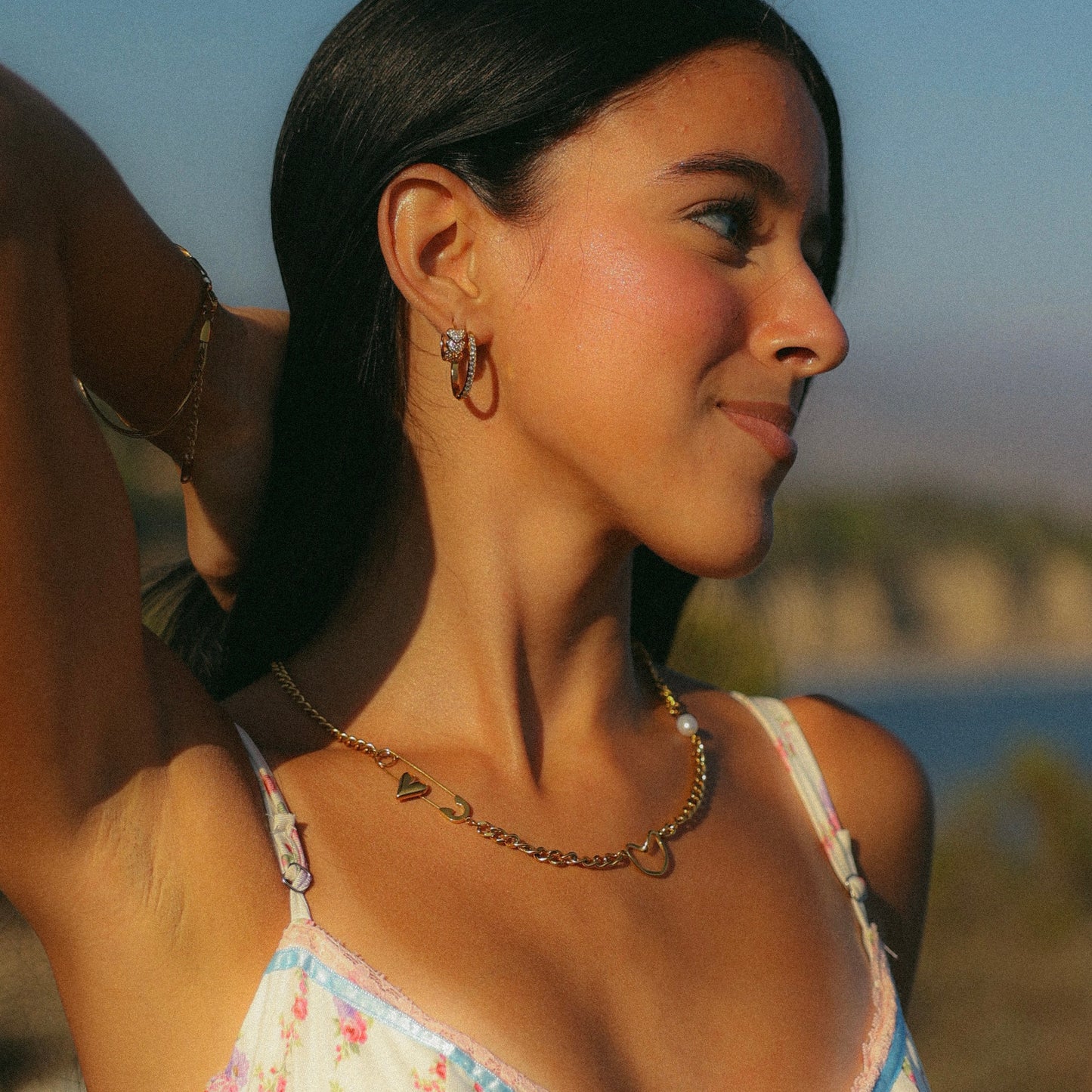 Safety Pin Necklace
