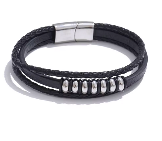 Triple Black Leather