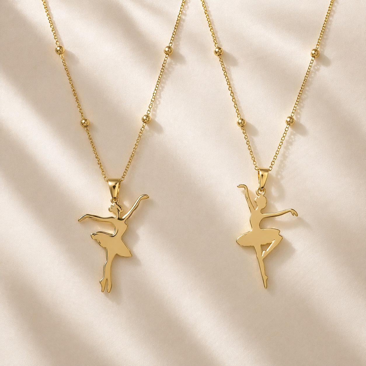 Gold Ballerina Necklace