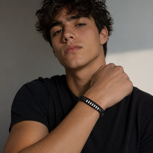 Triple Black Leather