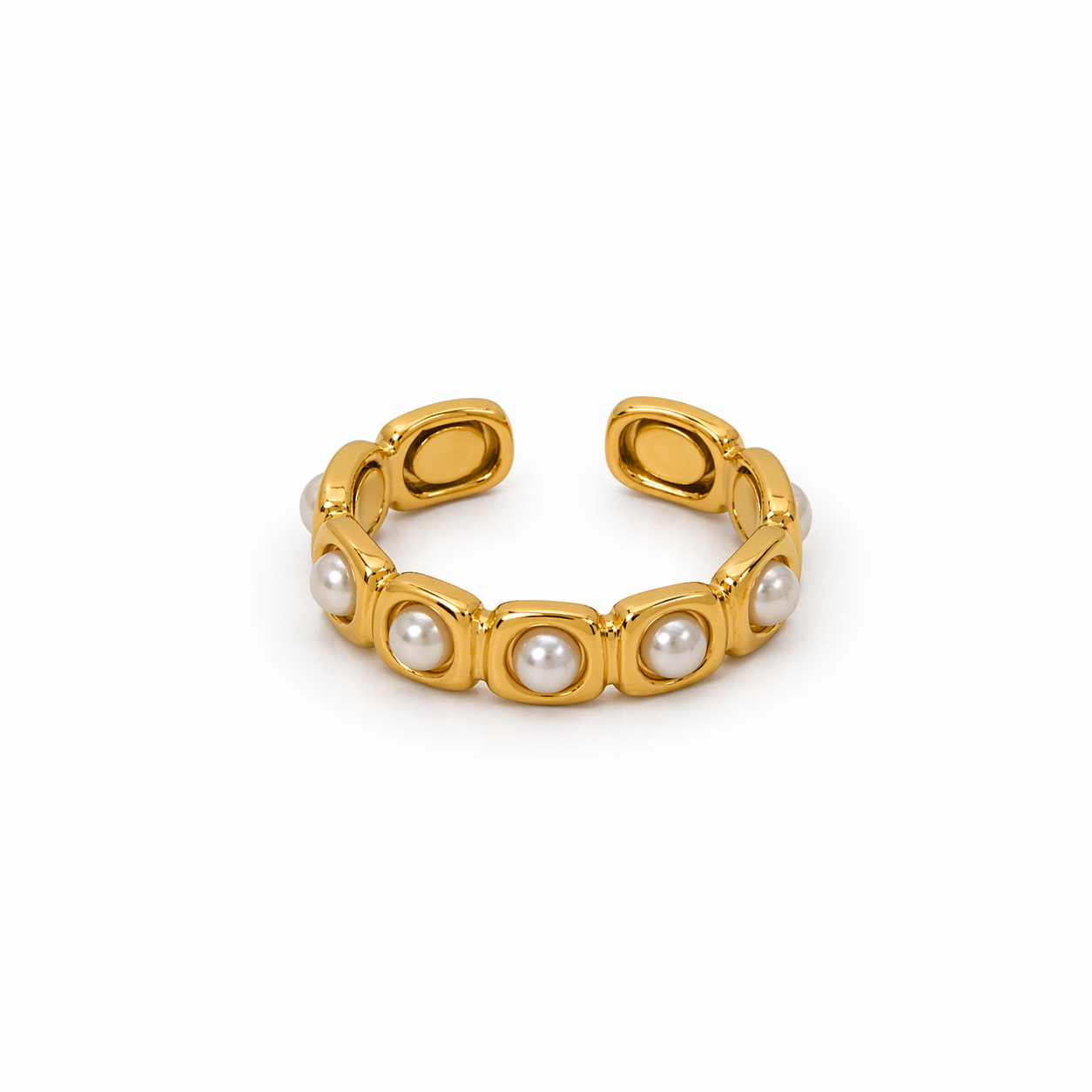 Gold Pearl Ring