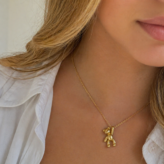 Hanging Teddy Necklace