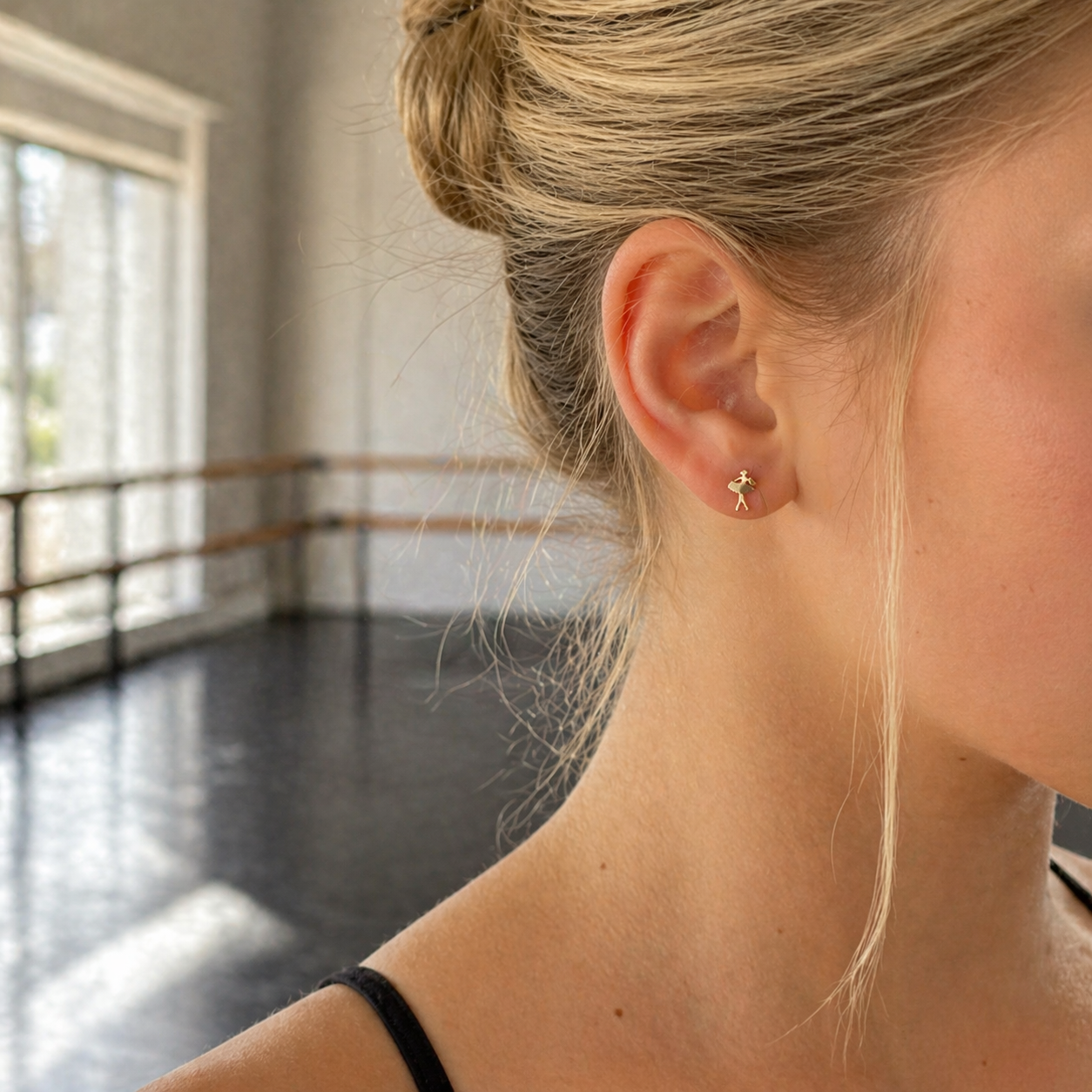 Ballerina Stud Earrings
