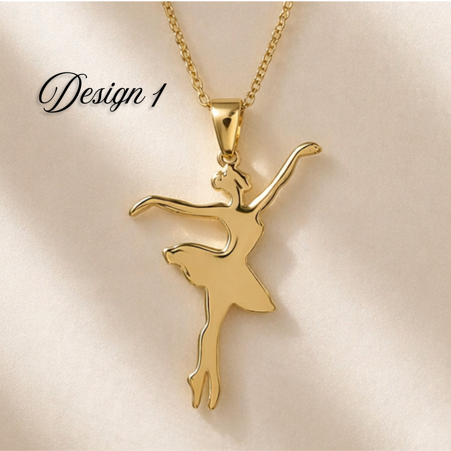 Gold Ballerina Necklace