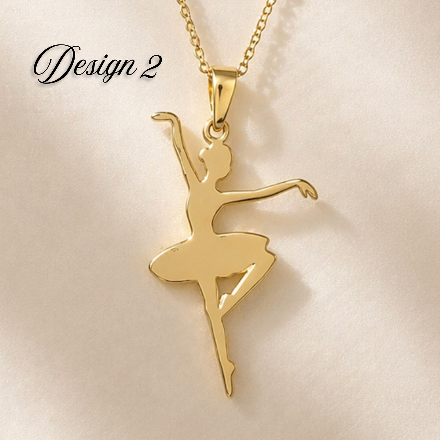 Gold Ballerina Necklace