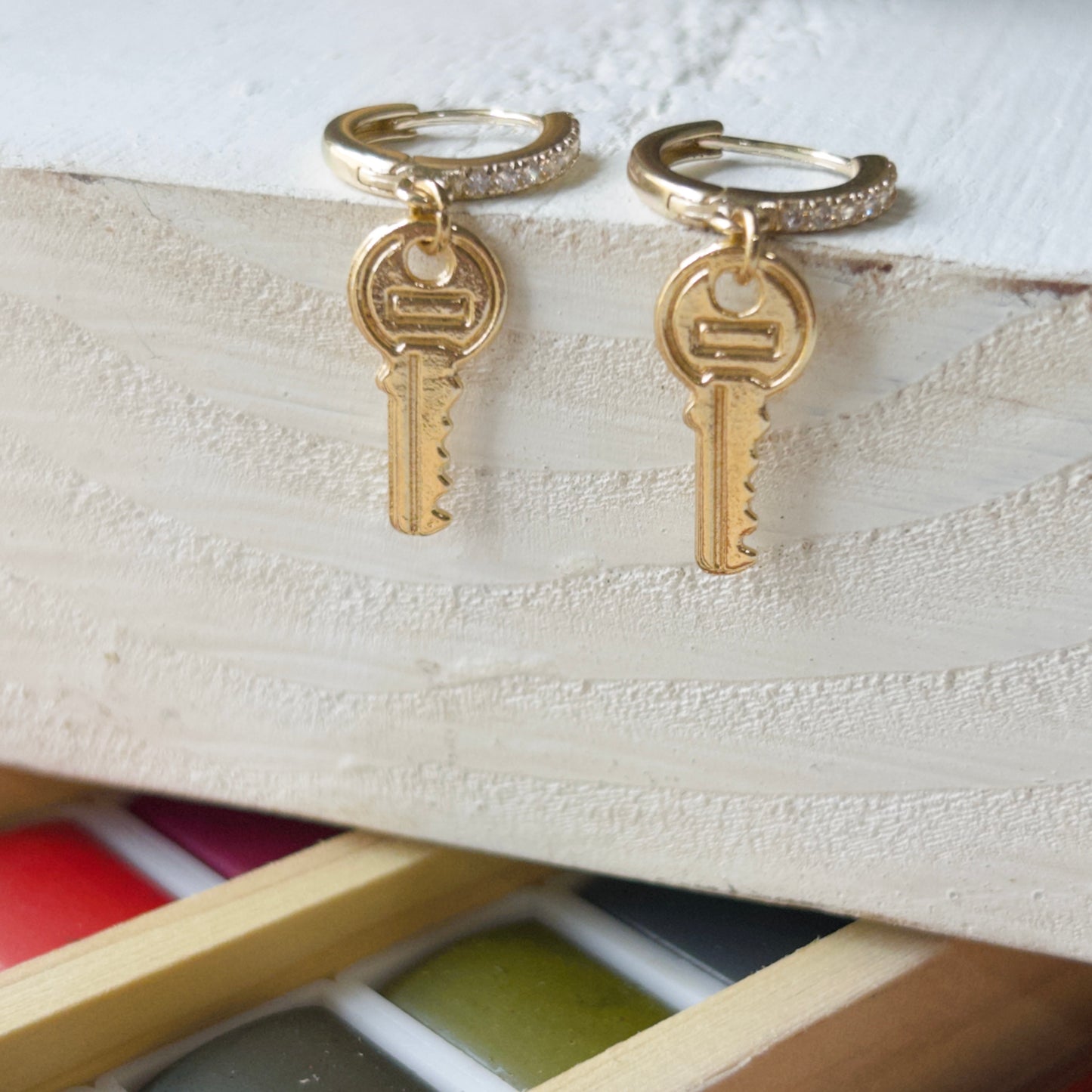 Mini Keys Earrings