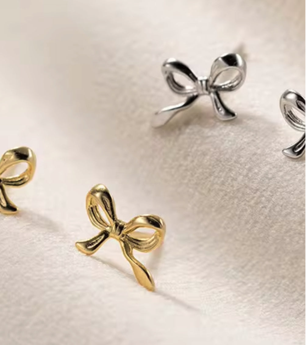 Mini Bow Stud Earrings