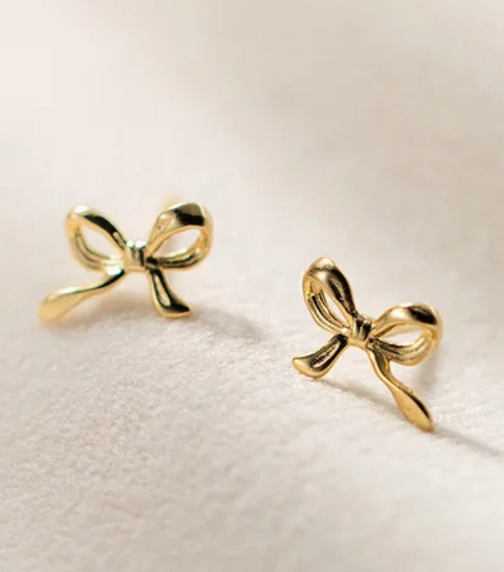 Mini Bow Stud Earrings