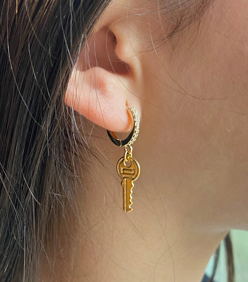 Mini Keys Earrings