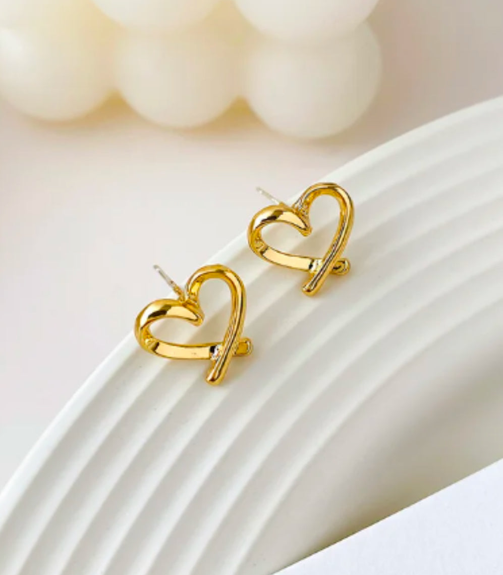 Sweetheart Stud Earrings