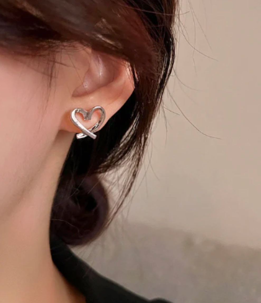 Sweetheart Stud Earrings