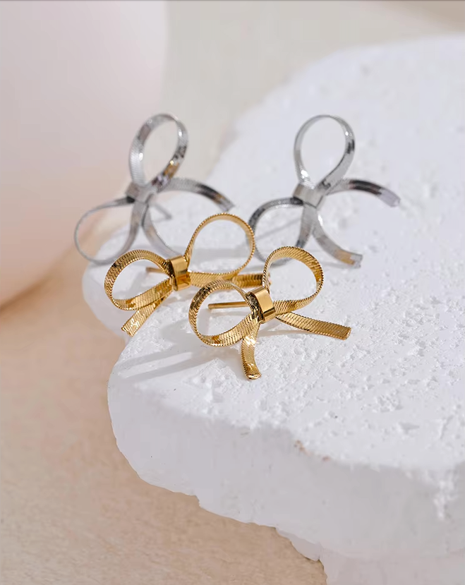 Ribbon Bow Earrings