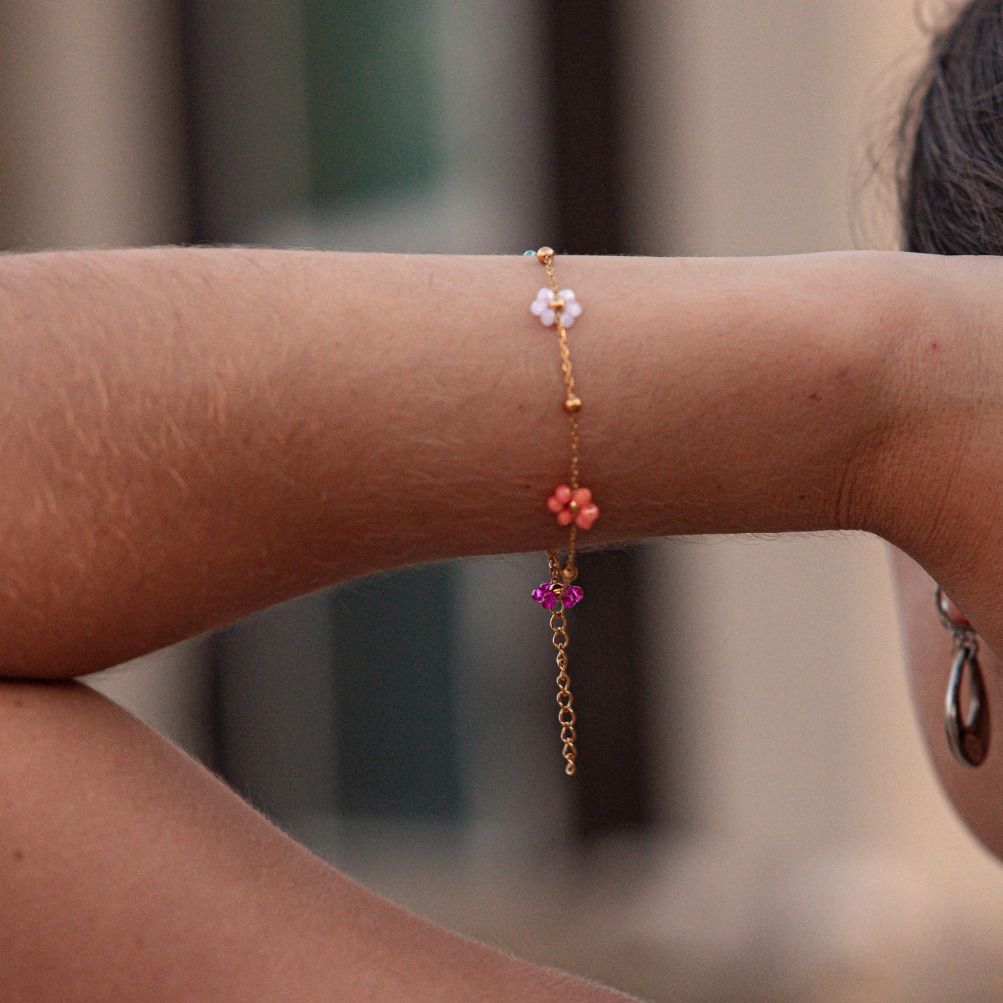 Multicolor Flowers Bracelet